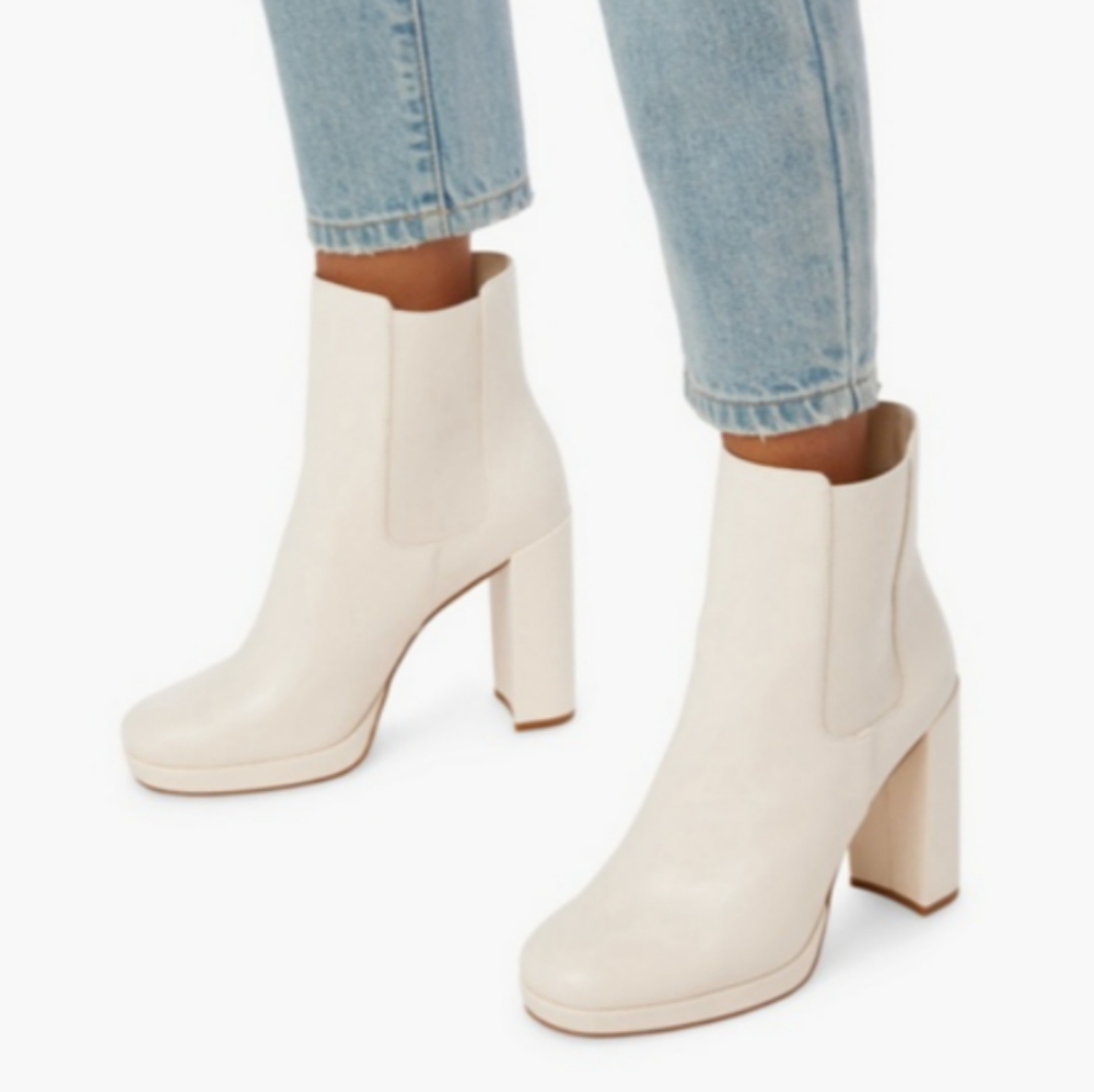 Aimee Platform Block Heeled Bootie